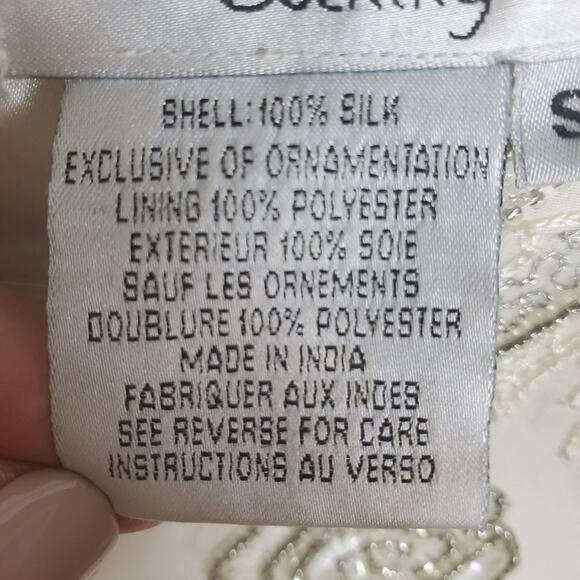 Vintage beaded silk top Size small. NWT - Picture 5 of 8